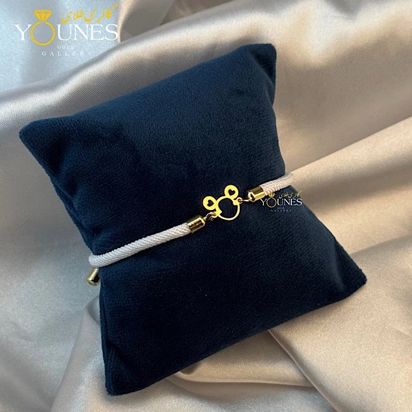 دستبند میکی موس طلا لیزری mickey mouse